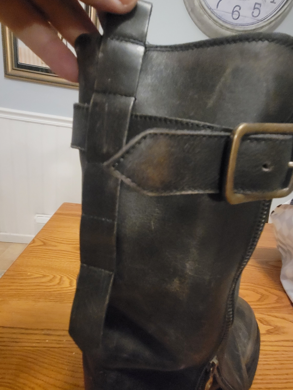 Copy -Free People Womens Brown Distressed Monarch Moto Boots Size EU 41 / US 10 - Picture 7 of 14